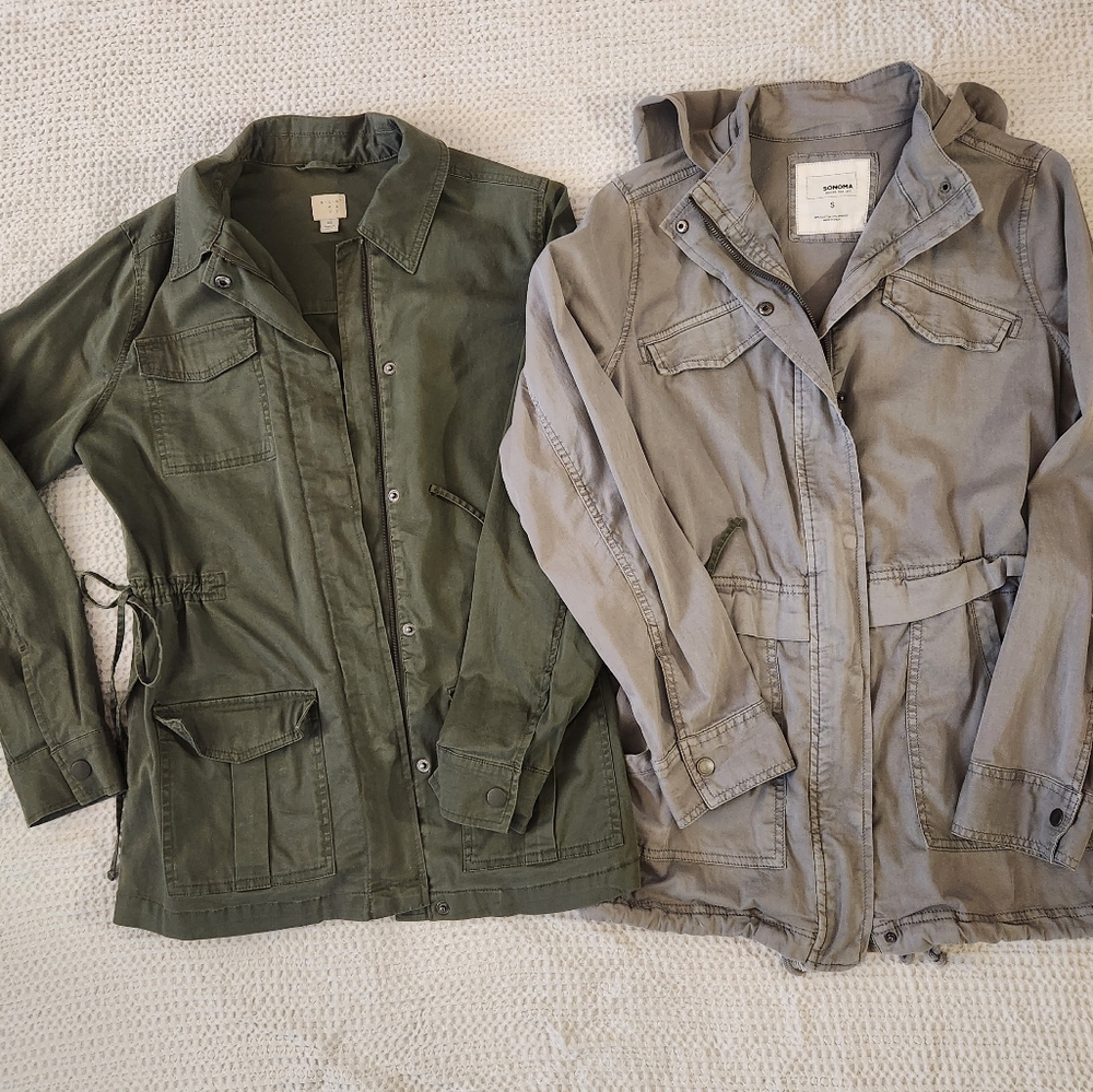 a new day Utility Jackets in Olive Green and Light Gray